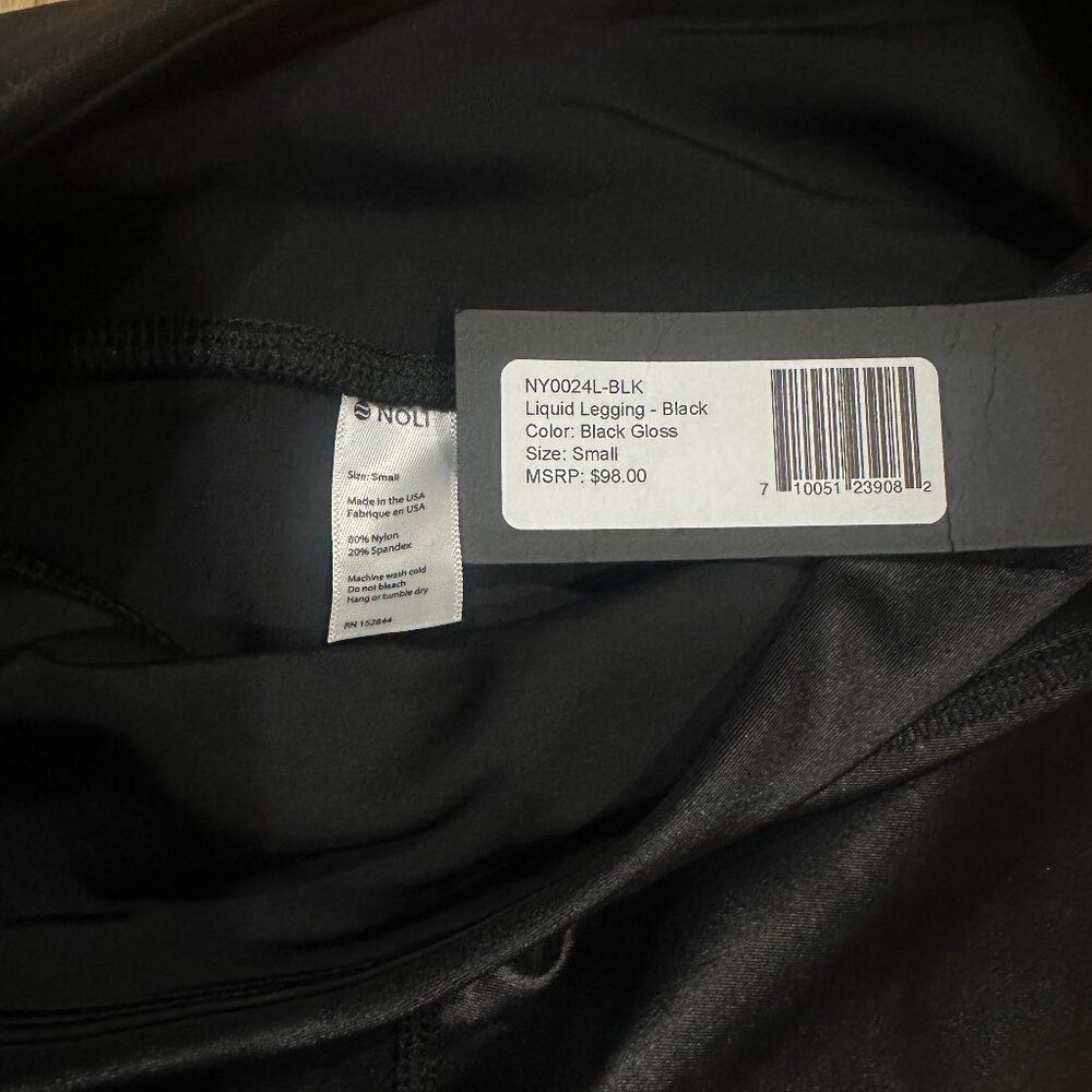 NWT Noli Shop Black Halftime Bra and Liquid Leggings Set Size Small - Picture 13 of 13